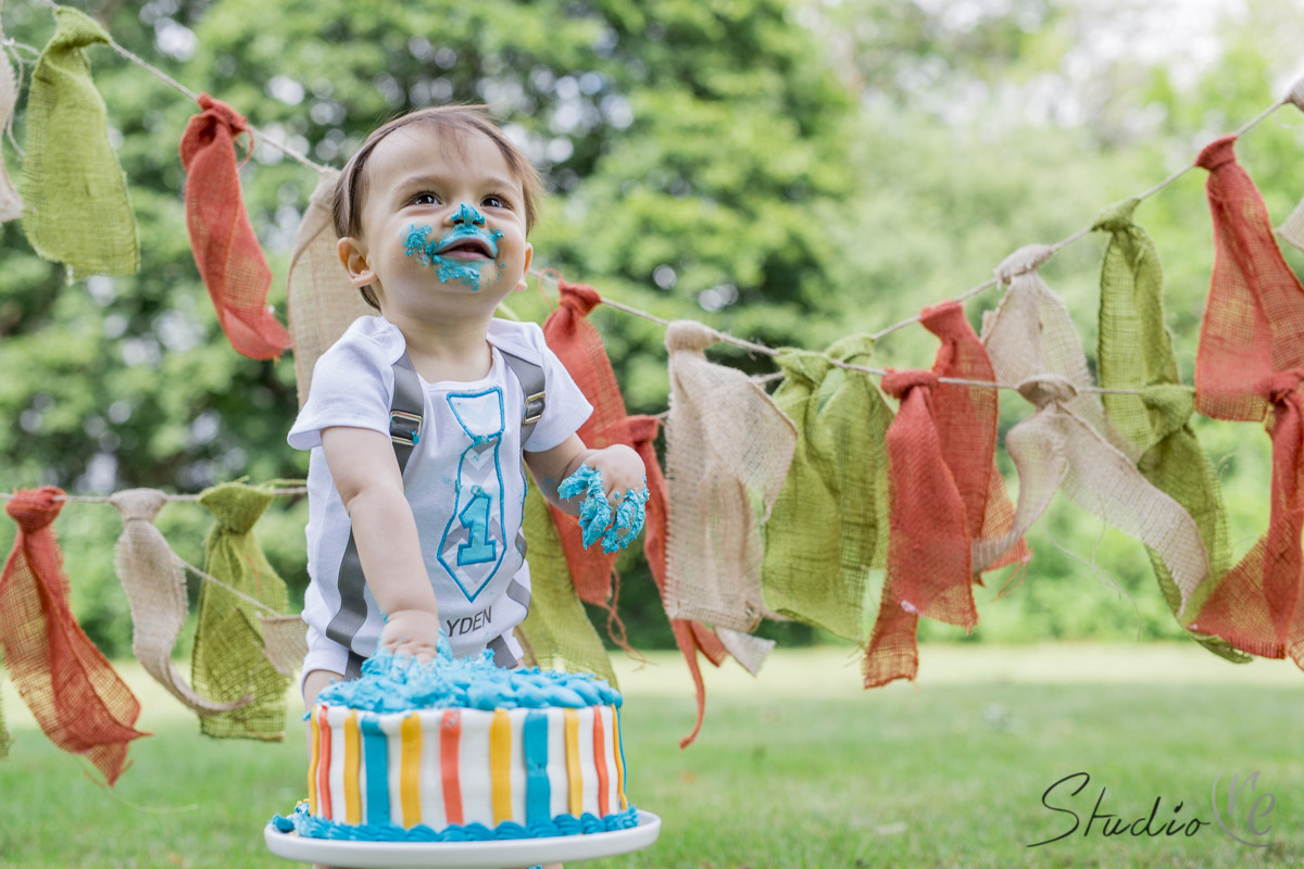 1 Year Old Birthday Cake Smash - Greenfield Park WI-015